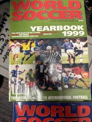 WORLD SOCCER YEARBOOK MAGAZINE FROM 2000 1999 - Thumbnail 3