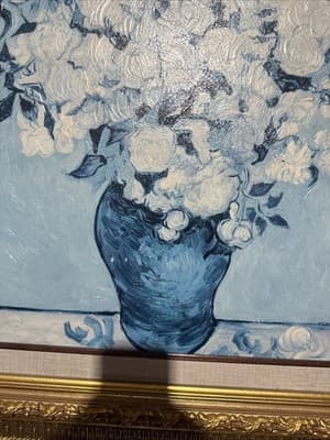 Vase Of White Rosses Van Gogh - Thumbnail 3