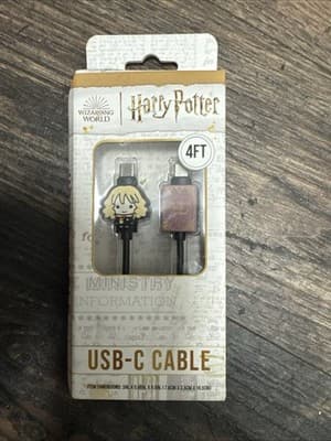 Harry Potter USB–C Cable, Hermione, 4 Ft Charger Cable - Image 1