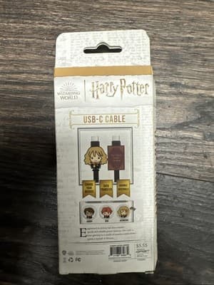 Harry Potter USB–C Cable, Hermione, 4 Ft Charger Cable - Thumbnail 2
