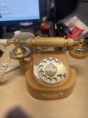 Telephone Rotary Dial Western Electric French Style Ivory Vtg 863440 Japan Phone - Image 1