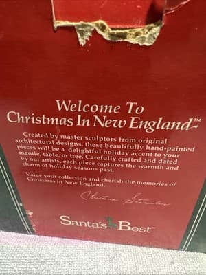 1994 Santa's Best Christmas In New England Village with Box - Thumbnail 2