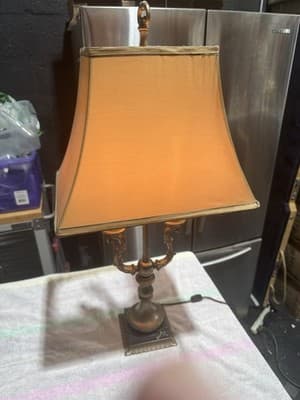 Vintage Hollywood Regency Table Lamp Marble Vase Working - Thumbnail 6