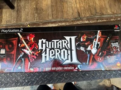 Guitar Hero II Game and Guitar Controller (Playstation 2, 2006) - Image 1