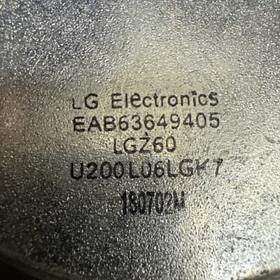 LG Electronics LGZ60 Speaker Driver Woofer EAB63649405 8” - Thumbnail 3