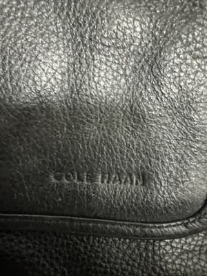 COLE HAAN UTILITARIAN PEBBLED MESSENGER LEATHER Bag Dark Blue CROSSBODY UNISEX - Thumbnail 2