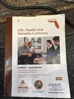 LIFE, HEALTH AND VARIABLE CONTRACTS 29TH ED 2014 NAIFA - Image 1