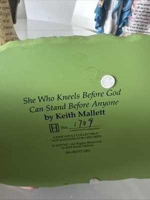 Hamilton Collection, Keith Mallet, She Who Kneels Before God - Thumbnail 5