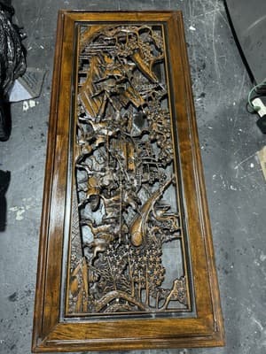 Custom hand carved coffee table Oriental - Thumbnail 9