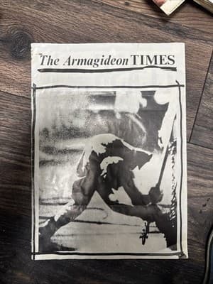 The Clash Joe Strummer Tour Programme Armagideon TImes No 1 1980 Ref B - Image 1