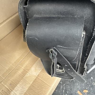 Motorcycle Touring Saddle Bags Studded Back Rest Luggage Universal - Thumbnail 4