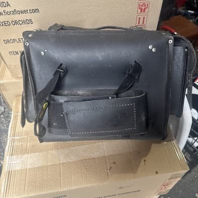 Motorcycle Touring Saddle Bags Studded Back Rest Luggage Universal - Thumbnail 2