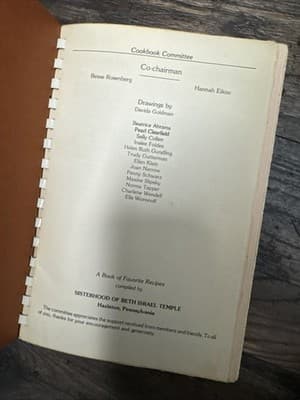 Beth Israel Sisterhood "Through The Cooking Glass" community cookbook. - Thumbnail 3