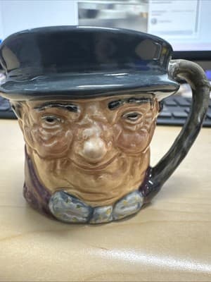 Royal Doulton miniature (2 1/4") toby character Mug-Tony Wellen, A Mark-Eng. - Image 1