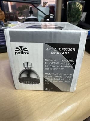 Paffoni Montana single-mode ABS shower head in chrome - Thumbnail 2