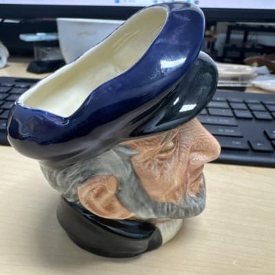 Royal Doulton D6506 Capt Ahab Small Character Jug - early version, 4.5” - Thumbnail 5
