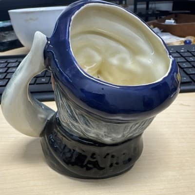 Royal Doulton D6506 Capt Ahab Small Character Jug - early version, 4.5” - Thumbnail 3