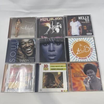 LOT of 9 CD's by VARIOUS FUNK - SOUL ARTISTS / SEE PICS FOR TITLES & TRACKS - Image 1