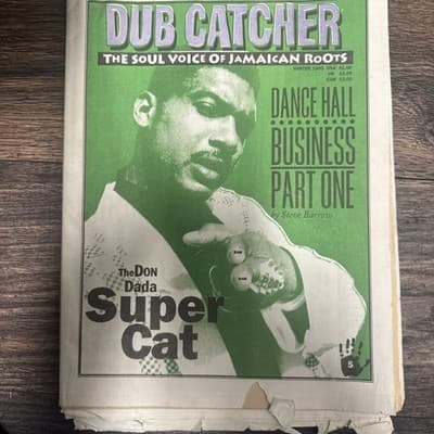 A "Dub Catcher" magazine featuring Super Cat from Winter 1993 - Image 1