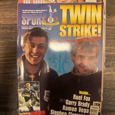 Spurs Monthly Magazine May 1995 Issue 10 - Jurgen Klinsmann Cover+3 Issues - Thumbnail 3