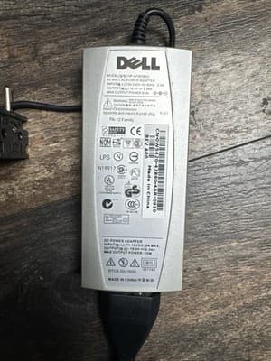 Dell Model HP-AF065B83 Silver 65 Watt AC Power Adapter - Image 1