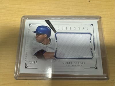 2016 Panini National Treasures Corey Seager Colossal Rookie RC Jumbo Patch /99!! - Image 1