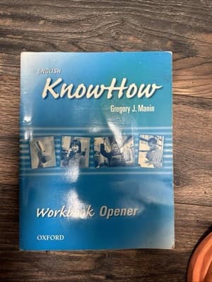 English KnowHow Workbook Opener Gregory J. Manin - Image 1