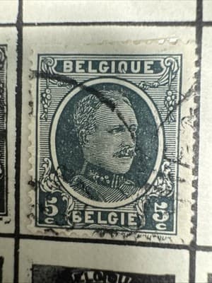 Vintage Belgium 25c Stamp Used - #F985x3 - Thumbnail 3