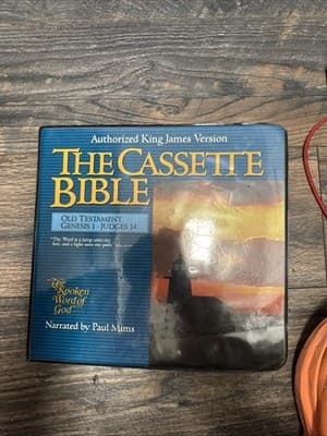 THE CASSETTE BIBLE New Testament KJV Narrated by Paul Mims Spoken word of God - Image 1