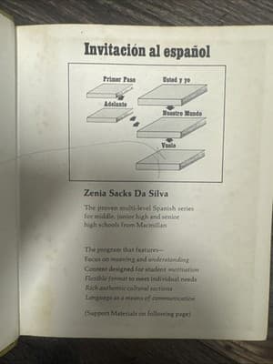 Usted Y Yo Invitacion Al Espanol Hardcover Book-Zenia Sacks Da Silva - Thumbnail 2