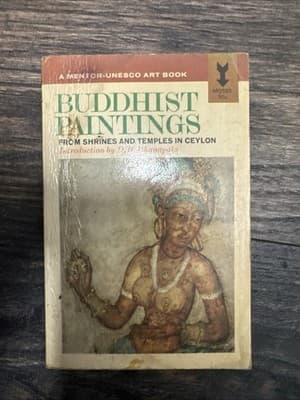 Buddhist Paintings 1984 Mentor-UNESCO Art Full Color of Sinhalese Temple PB mini - Image 1