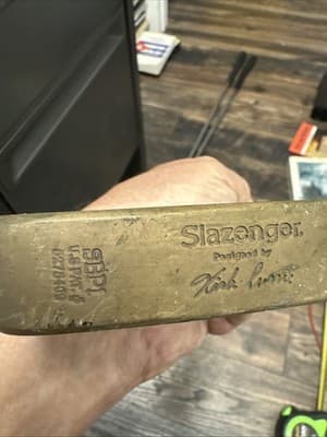 Slazenger Kirk Currie SBP1 Putter Blade Heel-Shafted Steel 35" Lamlin Grip - Thumbnail 3