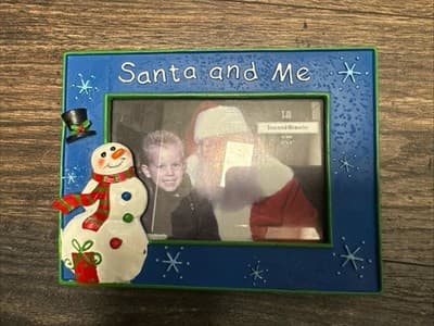 Santa And Me Resin Picture Frame 7.5 X 6 Photo Christmas Holiday - Image 1
