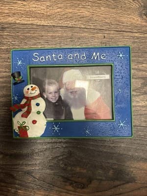 Santa And Me Resin Picture Frame 7.5 X 6 Photo Christmas Holiday - Thumbnail 2