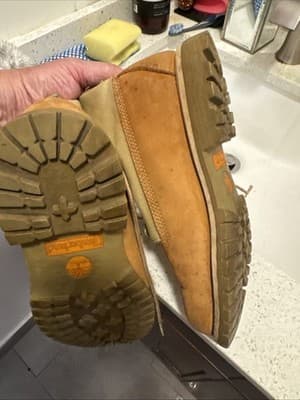 Timberland Youth / Woman Size 7m Wheat Leather Boots - Thumbnail 4