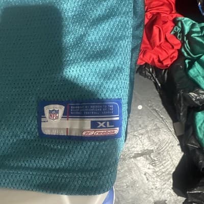 Vintage Jason Taylor Miami Dolphins Licensed Reebok Xl teal Jersey- - Thumbnail 2
