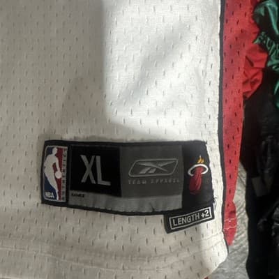 Miami Heat Shaquille O’Neal XL +2” White Reebok Jersey - Thumbnail 2