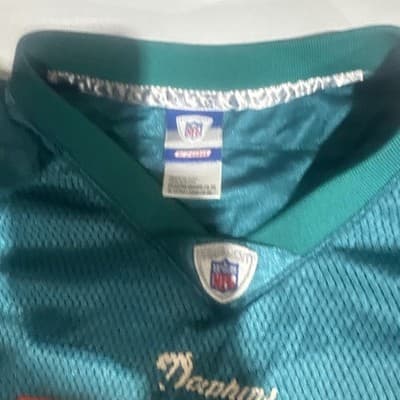 Vintage Jason Taylor Miami Dolphins Licensed Reebok Xl teal Jersey- - Thumbnail 3