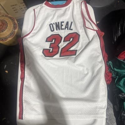 Miami Heat Shaquille O’Neal XL +2” White Reebok Jersey - Thumbnail 4