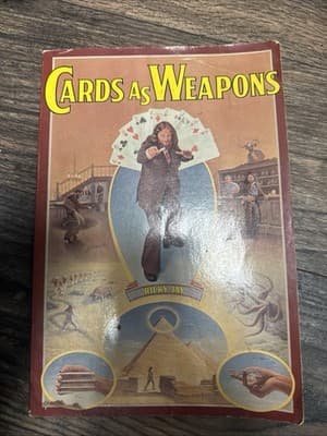 CARDS AS WEAPONS by Ricky Jay • 1977 • 1st Edition • Hardcover/ DJ • Very Rare! - Image 1