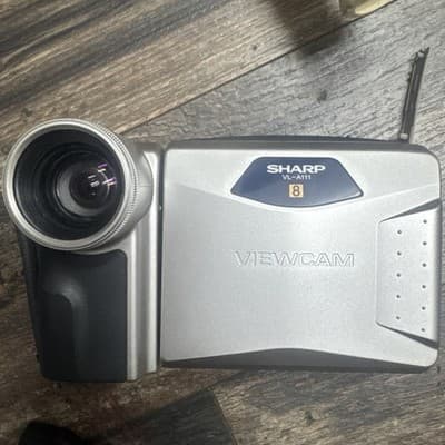 SHARP VL- A110 Camcorder LCD Viewcam 8, 16x Power Zoom BATTERY Silver - Image 1