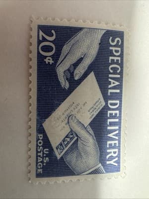 US Stamp - 1954 Special Delivery Hand Delivered Perfect Condition - Image 1