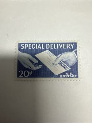 US Stamp - 1954 Special Delivery Hand Delivered Perfect Condition - Thumbnail 2