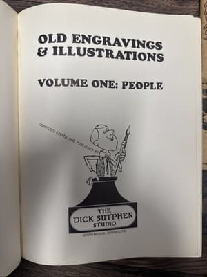 Old Engravings & Illustrations Volume One: People By Dick Surphen 1968 3rd Print - Thumbnail 2