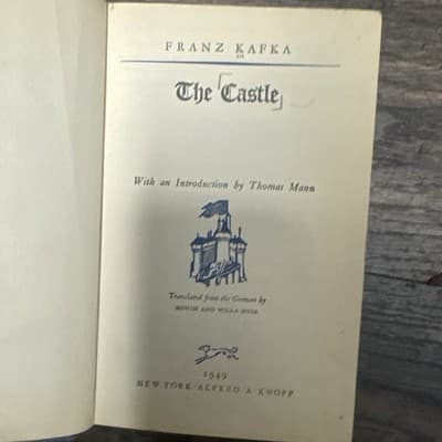 Franz Kafka THE CASTLE Hardcover ~ Rare 1949 Edition - Image 1