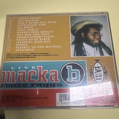 NEW CD Macka B - Roots Ragga: Recorded Live In Concert At Spain, Germany - Image 1