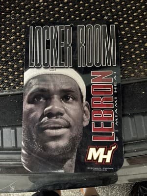 Lebron James Miami Heat Locker Room Sign Plastic Sign NBA 11x17 - Thumbnail 2