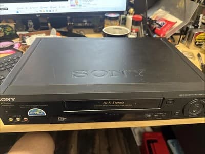 Sony SLV-779HF VHS VCR Hi-Fi Stereo , Tested , Working , With Remote Control - Image 1
