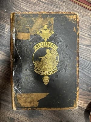 GREAT EVENTS OF OUR PAST CENTURY (1882 , Hardcover) - Image 1