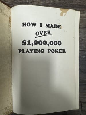 How I Made Over $1,000,000 Playing Poker by Doyle Brunso 1978 1st/1st Hardcover - Thumbnail 2